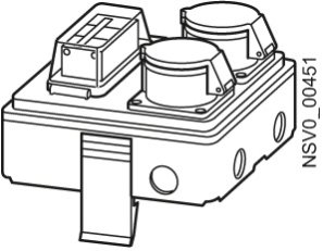 BD2-AK1/2CEE163A161 Odbočná skříň zásuvk SIEMENS BVP:047231