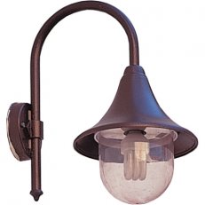 Nástěnné svítidlo Diana nástěnník hnědá antika 60W IP23 E27 COMPOLUX 916204/50