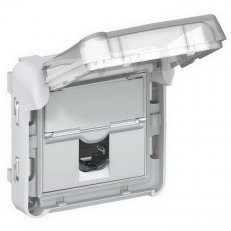 PLEXO 55 ZÁSUVKA RJ45 CAT.6 FTP ŠEDÁ S KRYTEM LEGRAND 069569