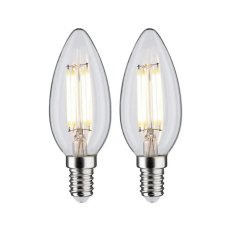 LED svíčka Filament E14 230V 2x4,8W 4000K mat PAULMANN 28916
