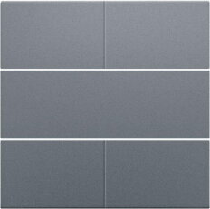 Středový kryt 4xbezpot.tlačítko 24V-ALU STEEL GREY NIKO 220-40050