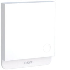 Smart termostat s online komunikací oblý design, bílý    HAGER EK960