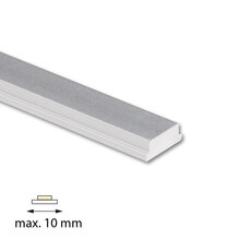 Přisazený hliníkový profil PI1, 10x4mm, bez difuzoru, 2m MCLED ML-761.156.74.2