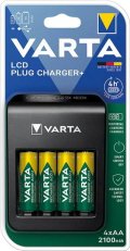 VARTA LCD Plug Charger+ 4x AA 56706 2100