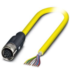 SAC-8P- 5,0-542/M12FS SH BK Kabel senzoru/aktoru 1406082