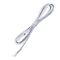 Připojovací kabel s FP konektorem (zásuvka), 2m  0,5mm2, bílý, volný konec 5mm