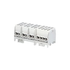 Svorkovnice rozbočovací HLAK 25 4/12 GR-S 100A 4pól. AL/CU IP20 4xŠ na DIN