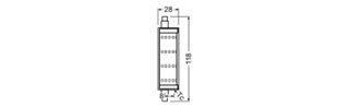 Světelný zdroj LEDVANCE LED LINE R7s P 13W 827 R7s