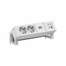 DESK2 ALU WHITE 2xCEE7/3