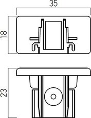 MINITRACK 1c END CAP MWH