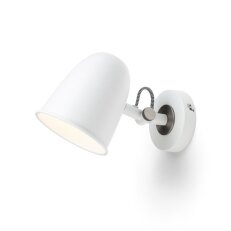 DANNY nástěnná bílá matný nikl 230V E14 5W RENDL R14185