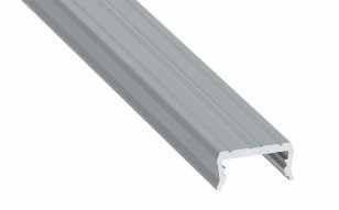 Přisazený hliníkový profil AL-PROFIL ATOM SILVER ANODIZED 1M GREENLUX GXLP1126