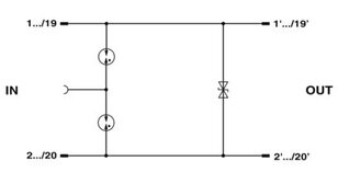 Zásuvný svodič pro přepěťovou ochranu CT 10-2PE/FS-24 PHOENIX CONTACT 2807955