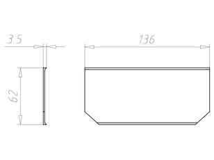 Dělící přepážka pro krabici 240x140 mm, do dutých stěn KAISER 9192-20