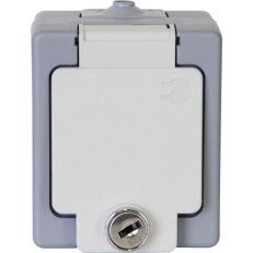 105648002 Earthed socket outlet with hin