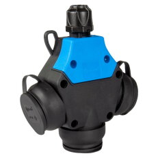 Pryžová roztrojka 1x16A/IP54, 1fázová, franc. zásuvky 250V TP ELECTRIC 116-3SG-1