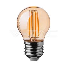LED Bulb 4W Filament E27 G45 Amber Cover 2200K VT-1957-N, V-TAC SKU217100