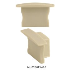 Koncovka bez otvoru pro VT, šedá barva, 1 ks MCLED ML-762.013.43.0