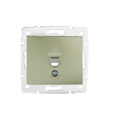 Datová zásuvka DOMO RJ45Cat 5e Jack šampaňské 25048 Kanlux