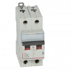 DX3 JISTIČ, 2 PÓLOVÝ, CHAR. C,63A 10000A/16KA LEGRAND 409208
