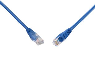 Patch kabel CAT5E UTP PVC 3m modrý non-snag-proof SOLARIX 28330309