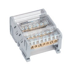 Distribuční blok MOBLOCK MAB 100A-7 (4 pól), 2x25+5x6mm2 MOREK MAB4100A18
