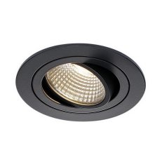 Downlight NEW TRIA DL ROUND černé matné 9W 38° 3000K vč.ovladače SLV 113900