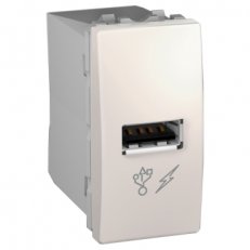 Unica USB 2.0 nabíjecí konektor, Marfil SCHNEIDER MGU3.428.25
