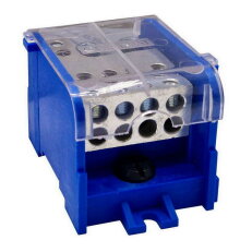Distribuční blok DTB 70/10x16 modrý ELEKTRO BEČOV UB7016.12
