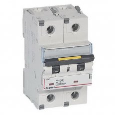 DX3 JISTIČ, 2 PÓLOVÝ, CHAR. C,125A 10000A/16KA LEGRAND 409230