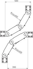 OBO 7081553 Kloubový oblouk RGBV 155 FT
