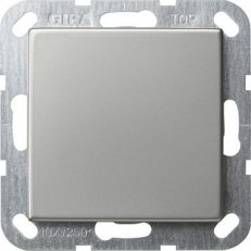 Tlačítkový křížový spínač System 55 nerez GIRA 0123600