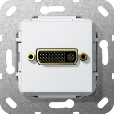 DVI (24+5) krátký kabel vložka čistě bílá GIRA 564503