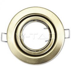 GU10 Housing Round Changing Angle Satin