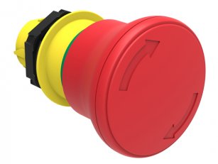 Lovato LPCB6644 Plastová hlavice s hřibovým knoflíkem 40mm červená