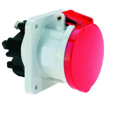 Zásuvka vestavná 63A 4p 400V IP44 6h Quick-Connect BALS 130130