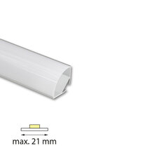 Rohový hliníkový profil RL2, 30x30mm, mléčný difuz., 2m MCLED ML-761.057.74.2