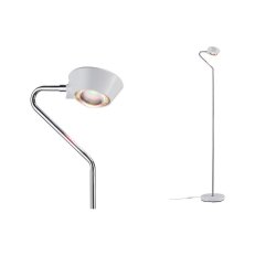 LED stojací svítidlo Ramos 11W bílá mat/chrom nožní stmívač PAULMANN 70920