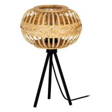 Stolní svítidlo AMSFIELD 1 1xE27 černá/přírodní 1X40W EGLO 43865