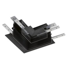 L-spojka mechanická 48 V TRACK pro montážní lištu hlub. vpravo černá SLV 1006589
