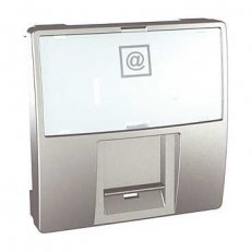 Unica Kryt datové zásuvky AMP,KRONE LUCENT a ATT (Avaya) Aluminium MGU9.460.30