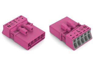 Zástrčka 5pól. Kód. B Růžová WAGO 890-295/082-000