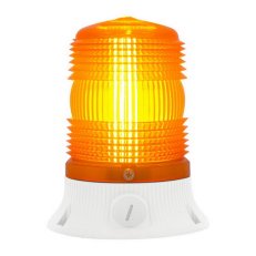 Maják LED MINIFLASH LED FLR S 12/24V, ACDC, IP54, oranžová, světle šedá 66502