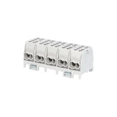 Svorkovnice rozbočovací HLAK 25 5/10 GR-S 100A 5pól. AL/CU IP20 šedá na DIN