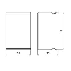 Spojka víka žlabu LINEAR+ SVL-1B 60 ''A2'' ARKYS ARB-13212106
