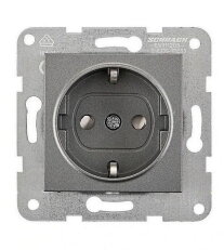 Zásuvka SCHUKO bezpečnostní clonka, antracit SCHRACK EV111203--