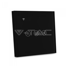 EU Wi-Fi Dimmer Switch Amazon Alexa & Google Home Compatible Black V-TAC SKU8432