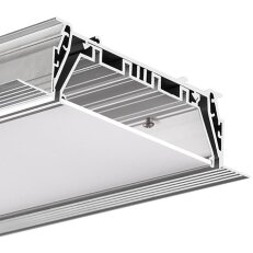 Systém LED hliníkových profil ů do sádrokartonu MOD-KOZE-100 3m, stříbrná