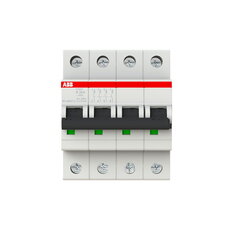 S204-K20 4 fázový jistič 20 A char. K 6kA ABB 2CDS254001R0487