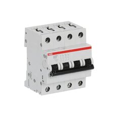 S204M-B63 4 fázový jistič 63 A char. B 10kA ABB 2CDS274001R0635